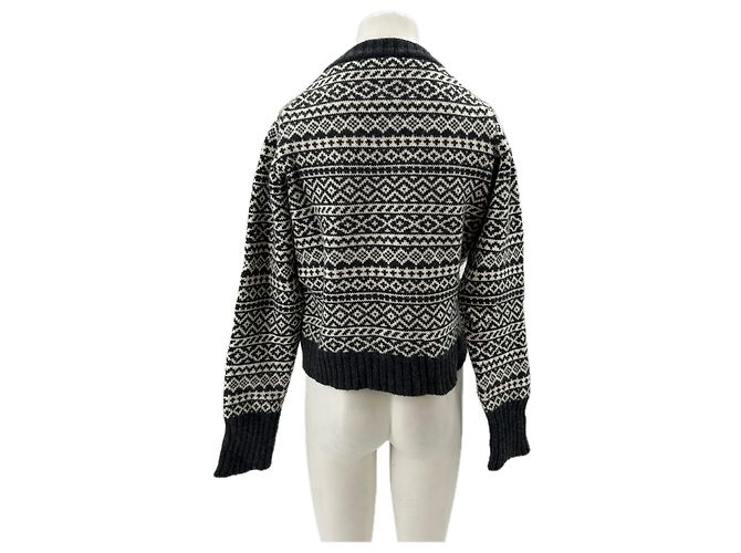 Autre Marque Pull en laine gris BRORA - vue 2