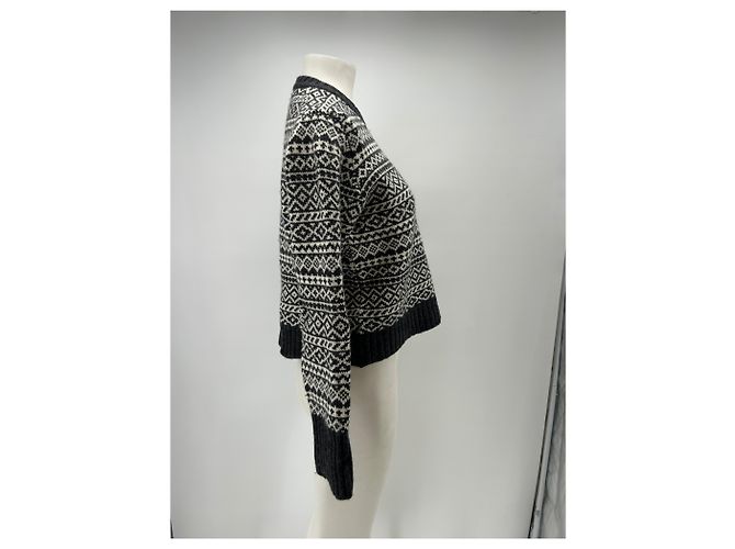 Autre Marque Pull en laine gris BRORA - vue 3