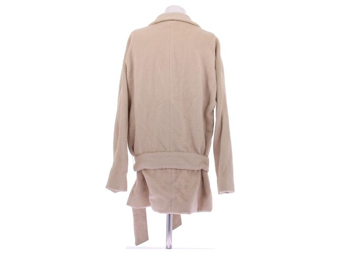 Marc Jacobs Abrigo beige de piel de alpaca - vista 2