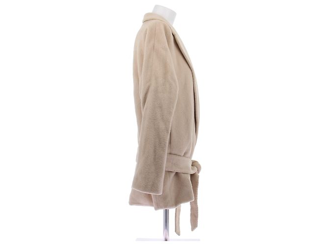 Marc Jacobs Abrigo beige de piel de alpaca - vista 3