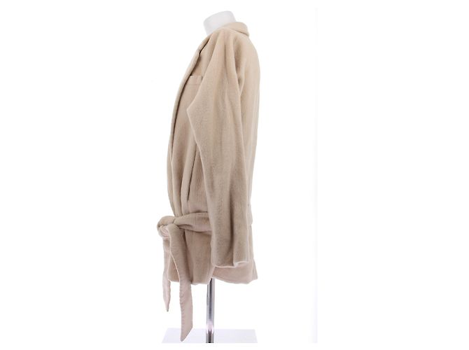 Marc Jacobs Abrigo beige de piel de alpaca - vista 4