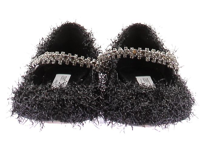 Jimmy Choo Décolleté in tinsel con cristalli Bing 25 Beige - vista 2