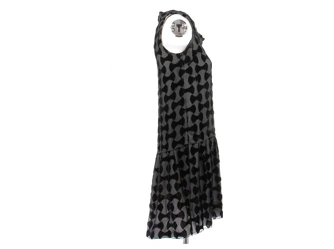 Miu Miu Kleid aus schwarzer Viskose - Ansicht 3