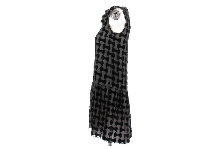 Miu Miu Kleid aus schwarzer Viskose - Ansicht 4