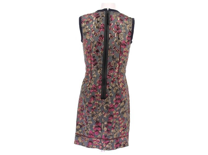 Marc Jacobs Ärmelloses Kleid grau/rosa/gold Blau - Ansicht 2