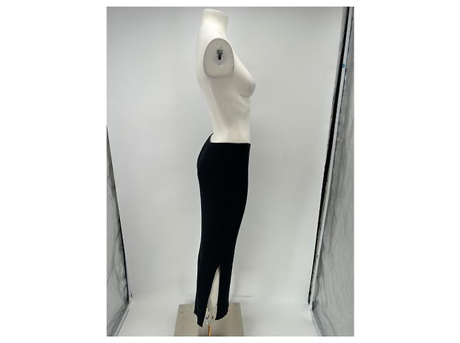 Autre Marque Falda de pana negra de lana Negro - vista 3