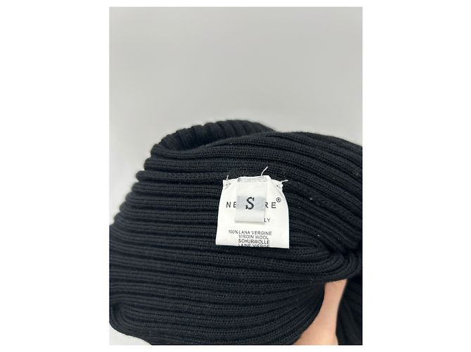 Autre Marque Falda de pana negra de lana Negro - vista 6