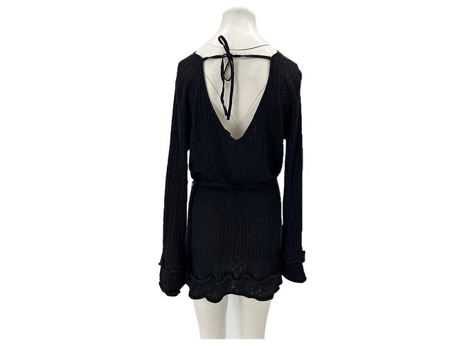 Autre Marque DISSH Schwarzes Leinenkleid - Ansicht 2