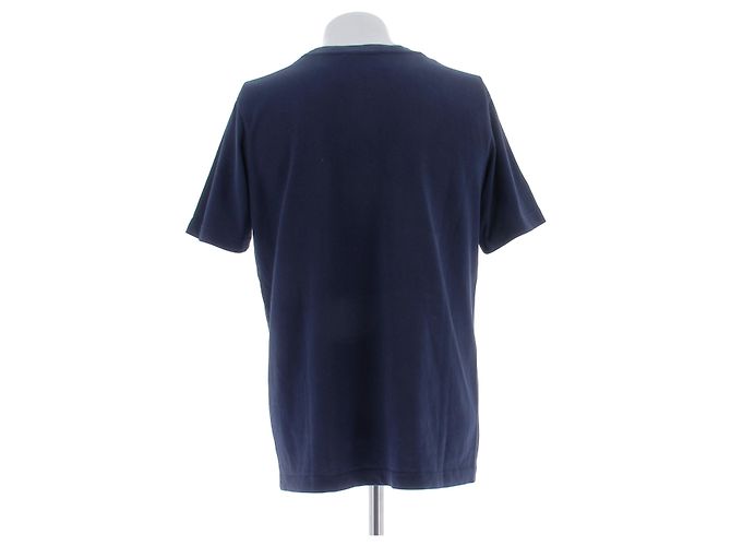 T-shirt Casablanca Logo Blu Cotone Blu Navy - vista 2