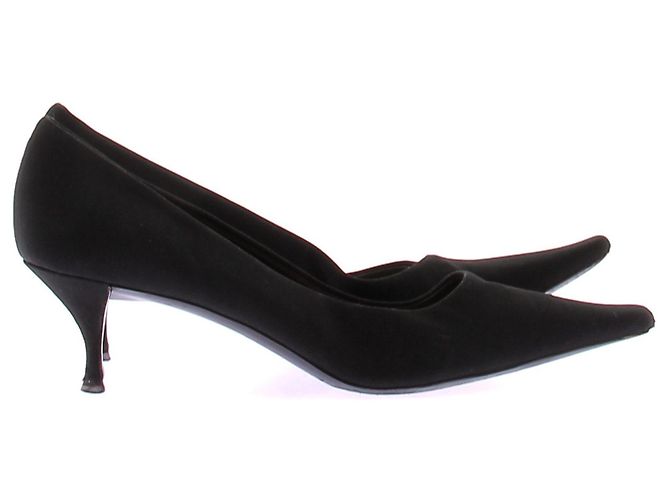 Décolleté Prada in pelle nera taglia 37 Nero - vista 2
