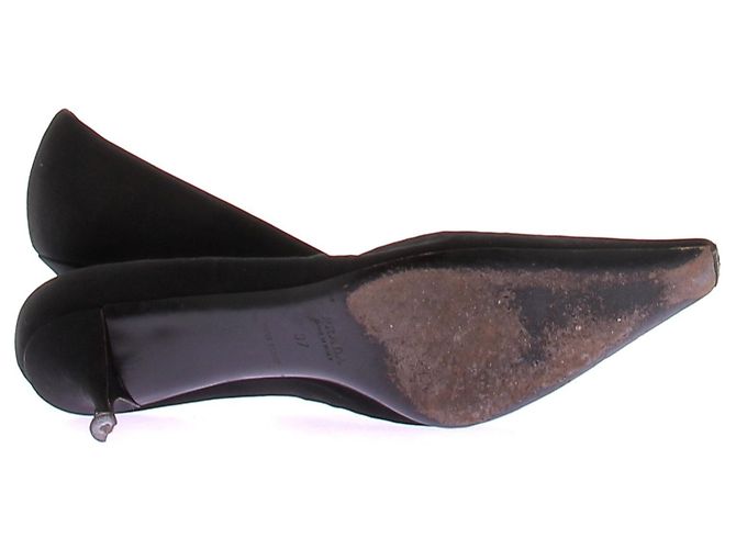 Décolleté Prada in pelle nera taglia 37 Nero - vista 6