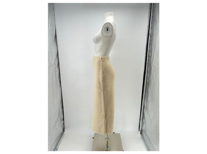 Falda beige de poliéster By Malene Birger - vista 4
