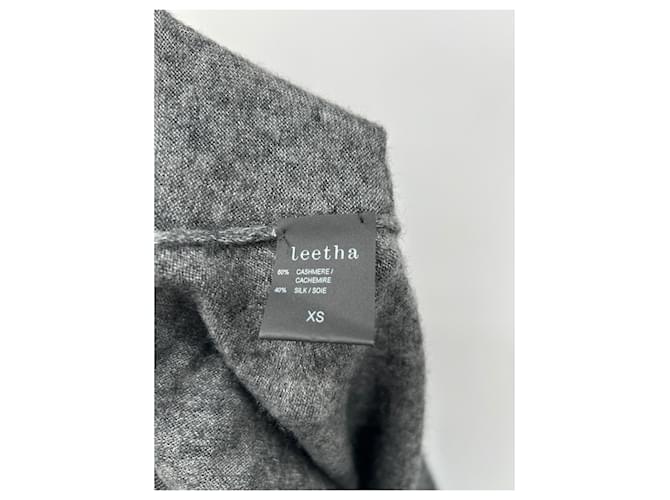 Leetha Suéter gris de cachemira - vista 6
