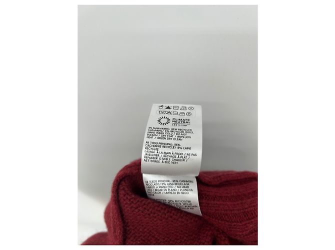 Reformation Suéter burdeos de cachemira - vista 5