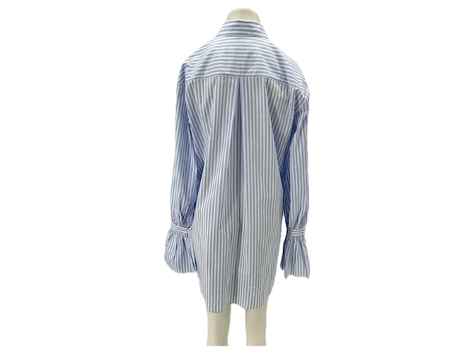 Autre Marque Camicia a righe blu e bianca - vista 2