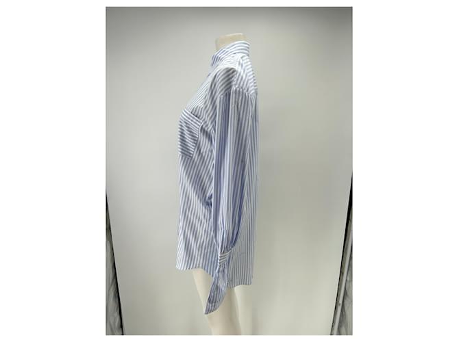 Autre Marque Camicia a righe blu e bianca - vista 4
