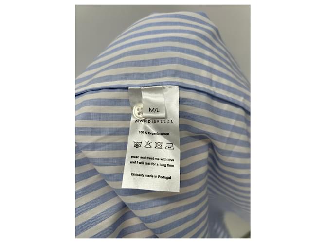 Autre Marque Camicia a righe blu e bianca - vista 6