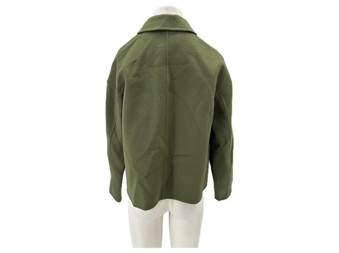 Giorgio Armani Green wool jacket with large buttons - view 2