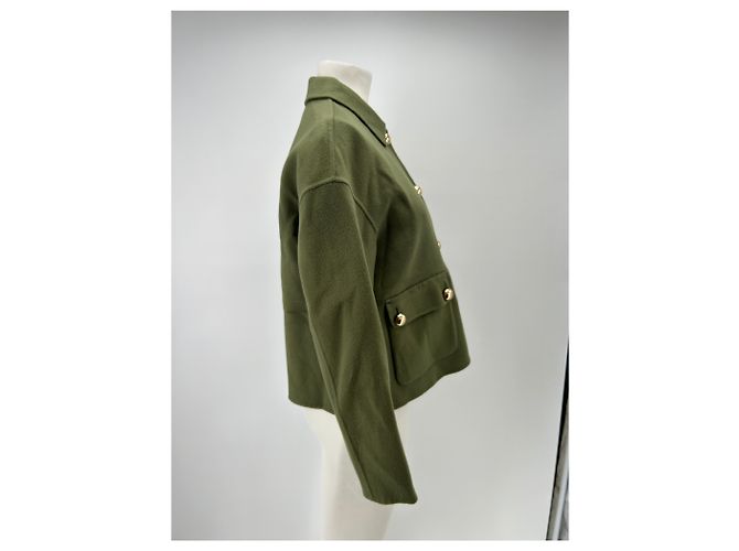 Giorgio Armani Green wool jacket with large buttons - view 3