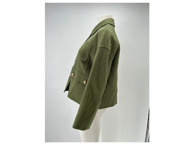Giorgio Armani Green wool jacket with large buttons - view 4