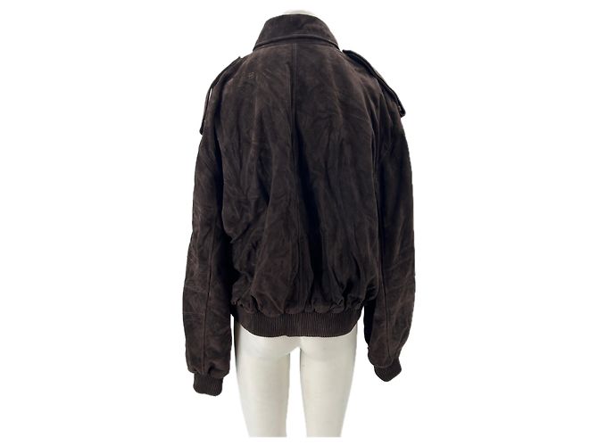 Autre Marque MANOKHI Wildlederjacke braun - Ansicht 2