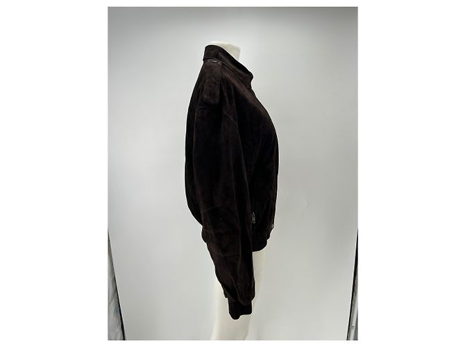 Autre Marque MANOKHI Wildlederjacke braun - Ansicht 3