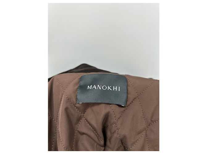 Autre Marque MANOKHI Wildlederjacke braun - Ansicht 5