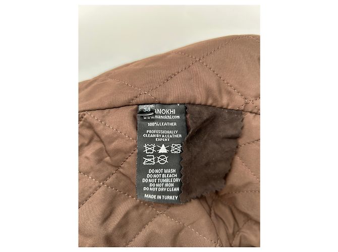 Autre Marque MANOKHI Wildlederjacke braun - Ansicht 6