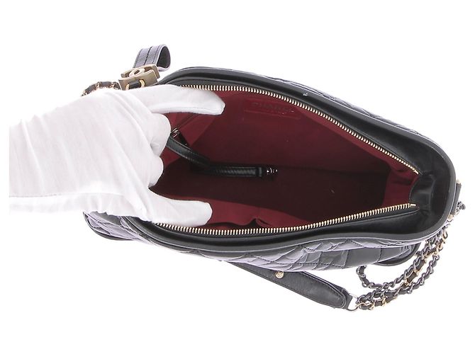 Chanel Schwarze Lederhandtasche "Gabrielle" - Ansicht 7