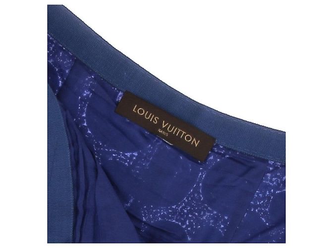 Louis Vuitton Blue Sequin Midi Skirt - view 5