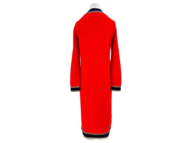 Chanel Langer roter Cashmere-Cardigan - Ansicht 2