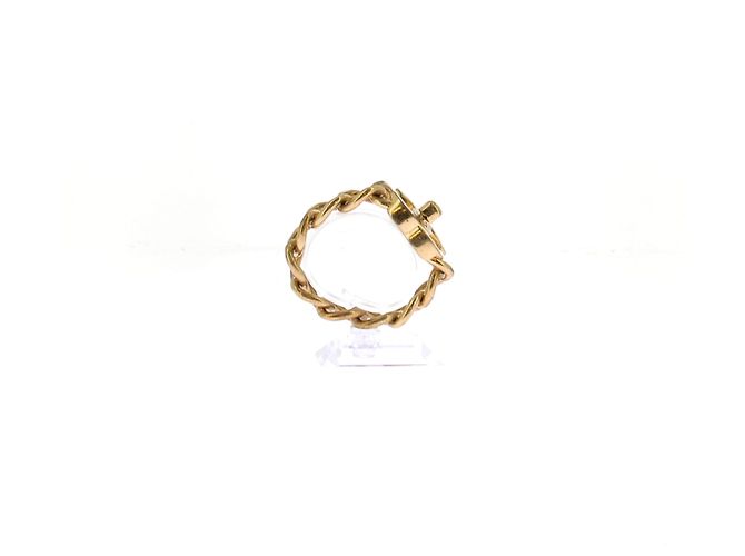 Chanel Bracciale dorato con chiusura CC D'oro - vista 2