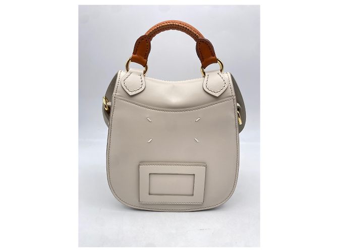 Borsa a mano Maison Martin Margiela in pelle beige - vista 2