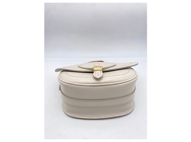 Borsa a mano Maison Martin Margiela in pelle beige - vista 5