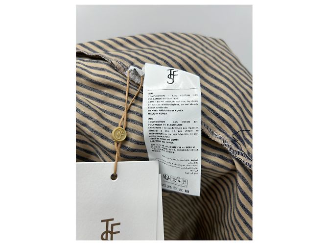 Autre Marque Camicia a righe beige e nera THE FRANKIE SHOP - vista 6