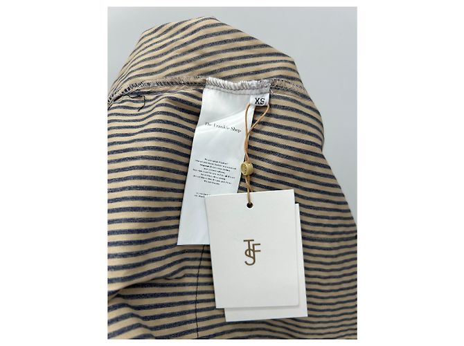 Autre Marque Camicia a righe beige e nera THE FRANKIE SHOP - vista 7