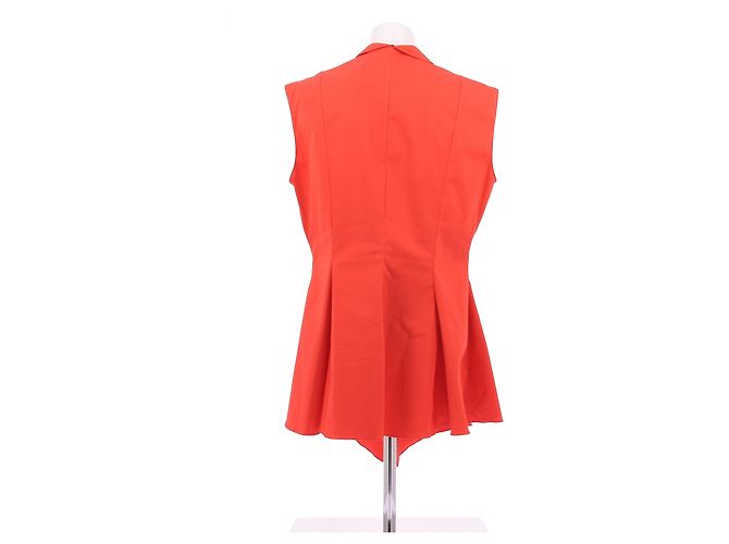 Camisa sin mangas Christian Dior naranja de algodón - vista 2