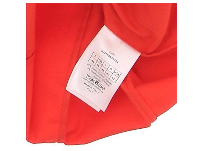 Camisa sin mangas Christian Dior naranja de algodón - vista 7