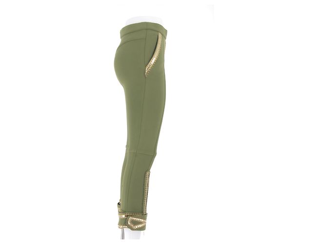 Louis Vuitton Khakihose mit goldenen Details - Ansicht 3