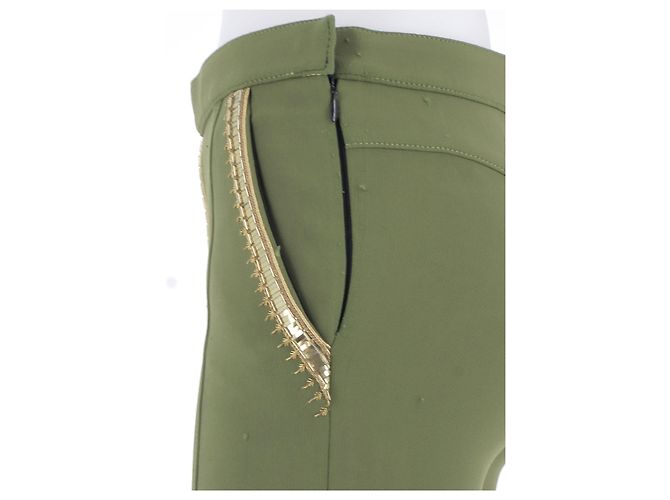 Louis Vuitton Khakihose mit goldenen Details - Ansicht 6