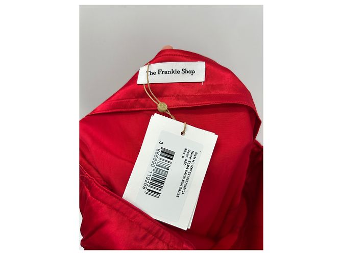 Autre Marque Mini-Satin-Kleid in Rot - Ansicht 5