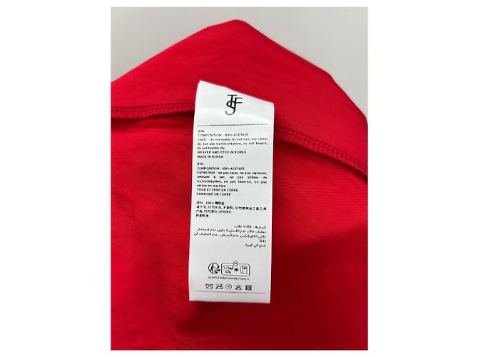 Autre Marque Mini-Satin-Kleid in Rot - Ansicht 6