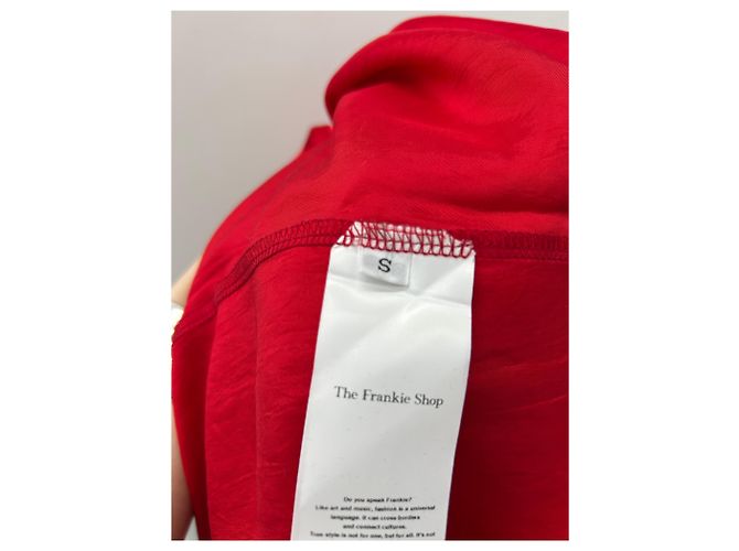 Autre Marque Mini-Satin-Kleid in Rot - Ansicht 7