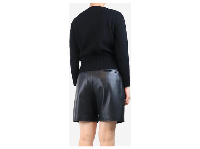 Autre Marque Pull en cachemire noir - taille UK 8 - vue 2