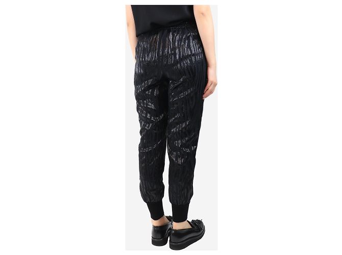 Stella Mc Cartney Schwarze Zebra-Muster-Hose - Größe UK 8 - Ansicht 3