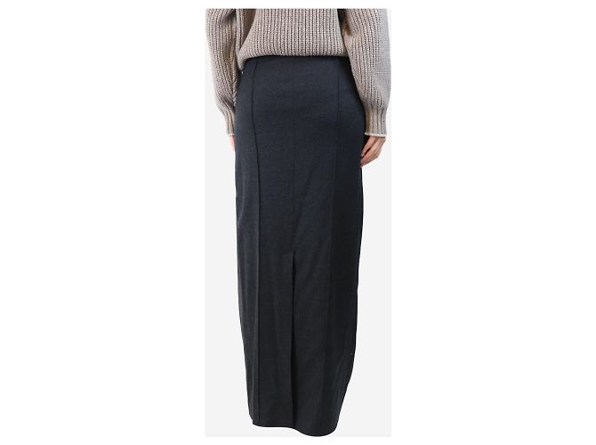 G. Kero Falda larga de lana gris carbón - talla UK 10 - vista 3