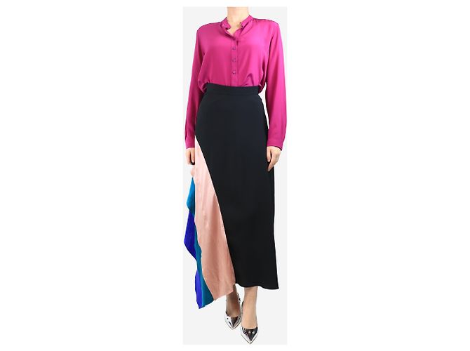 Roksanda Falda larga de seda negra - talla UK 10 Negro - vista 2