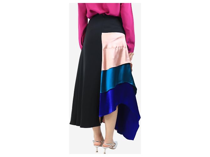 Roksanda Falda larga de seda negra - talla UK 10 Negro - vista 3