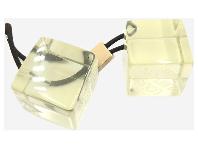 Louis Vuitton Elastico per capelli a cubo giallo - vista 3