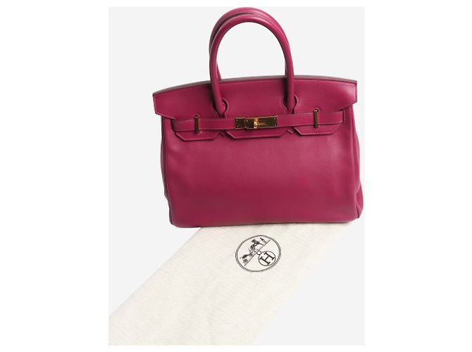 Hermès Bolsa Birkin 30 roxa 2011 Roxo - vista 9
